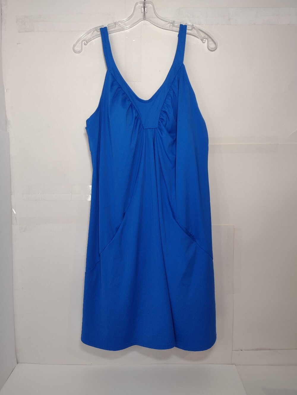 Romans Swim Woman's Blue V-Neck  Swim Suit With Pockets Size (22-W)